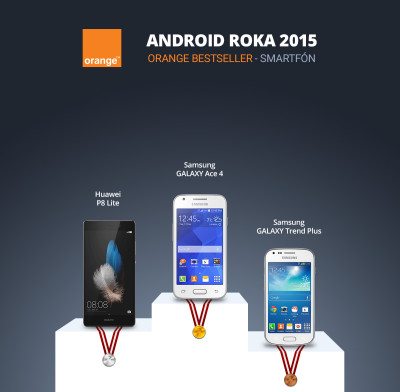 Android Roka 2015 - orange smartfon
